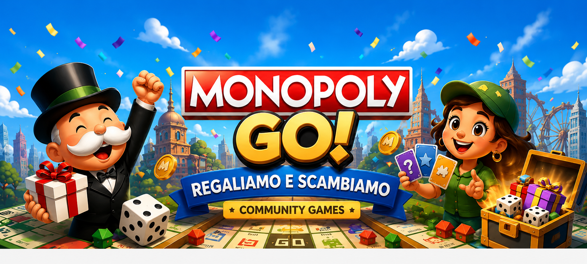 Monopoly GO Regaliamo e Scambiamo Community Games