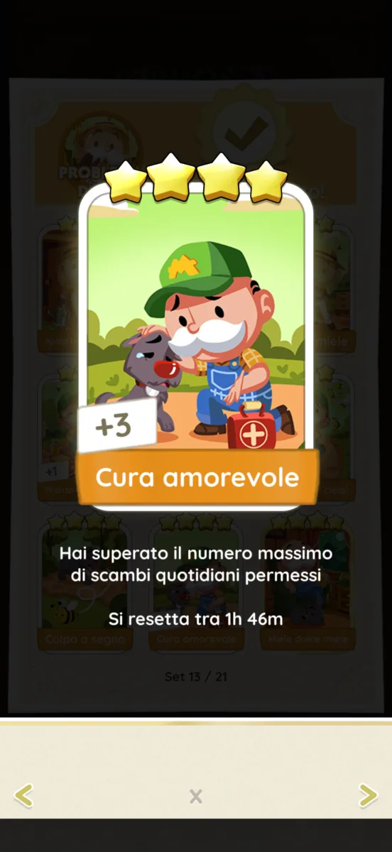 Adesivo 4 stelle
Cura amorevole
Set 13