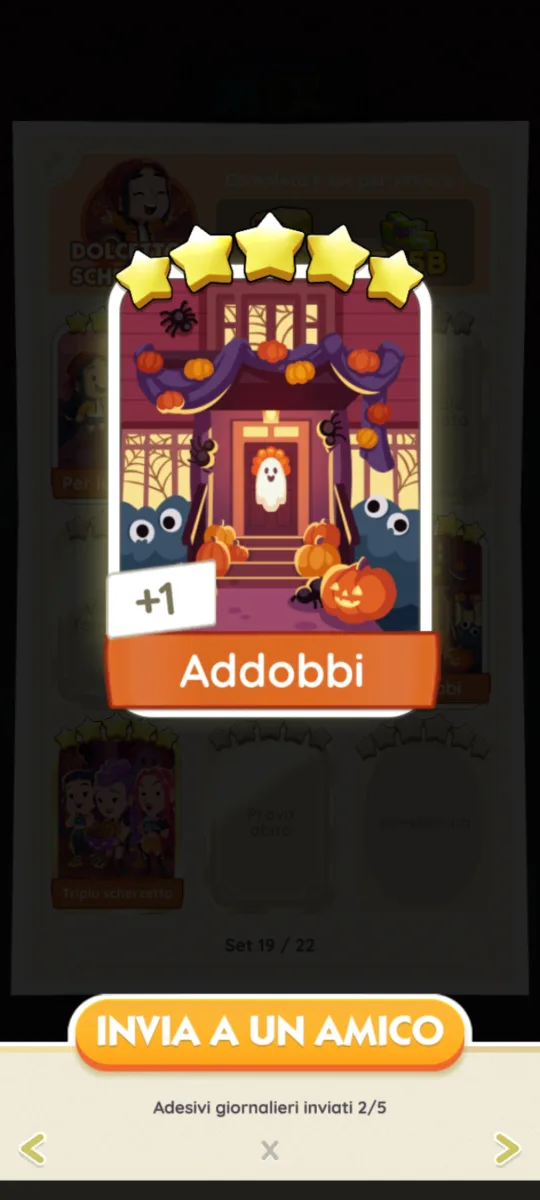 Adesivo 5 stelle addobbi set 19