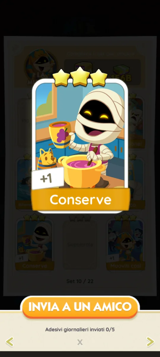 Adesivo 3 stelle conserve set 10